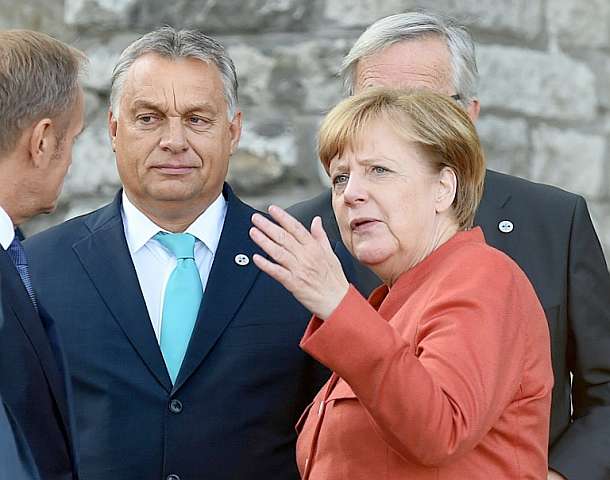Merkel empfängt Ungarns Regierungschef Orban in Berlin