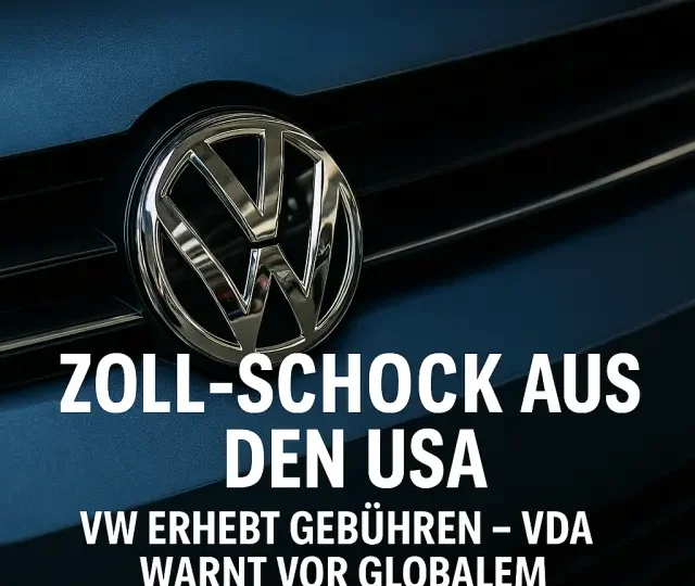 Zoll-Schock aus den USA: VW erhebt Gebühren – VDA übt Kritik