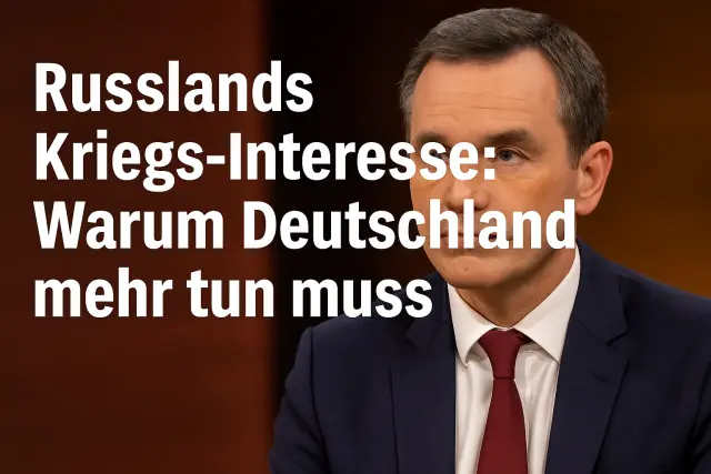 Frei: Russland will keinen Frieden – Deutschland muss mehr tun
