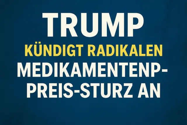Trump kündigt radikalen Medikamentenpreis-Sturz an