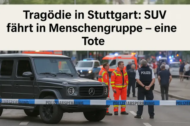 Tragödie in Stuttgart: SUV fährt in Menschengruppe – eine Tote
