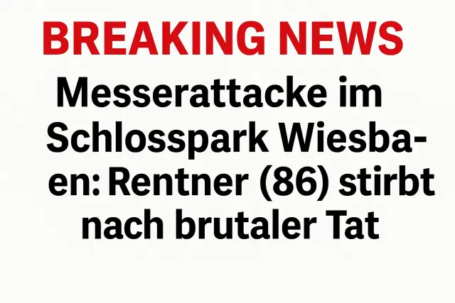 Messerattacke in Wiesbaden: Rentner 86 stirbt nach brutaler Tat