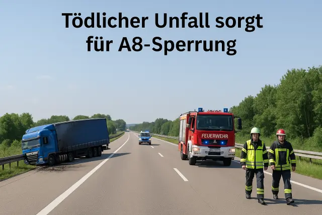 Toter und Mega-Stau: Chaos auf der A8