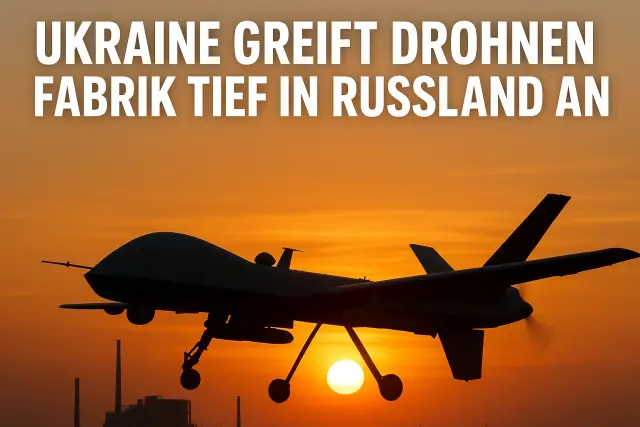 Ukraine trifft Drohnenfabrik tief in Russland