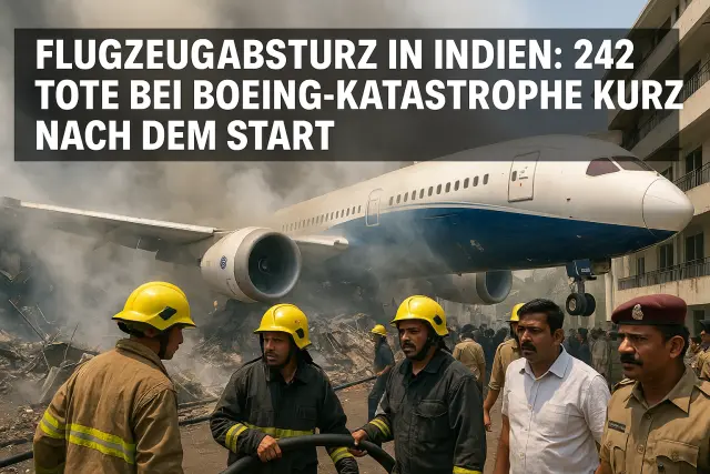 Boeing-Absturz in Indien: 241 Tote, ein Überlebender