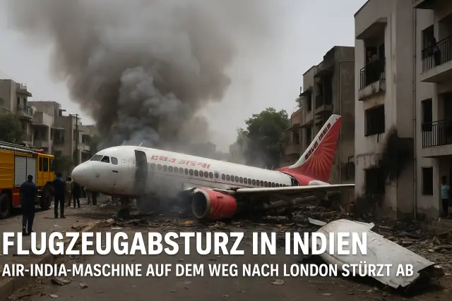 Air-India-Flieger nach London stürzt kurz nach Start ab