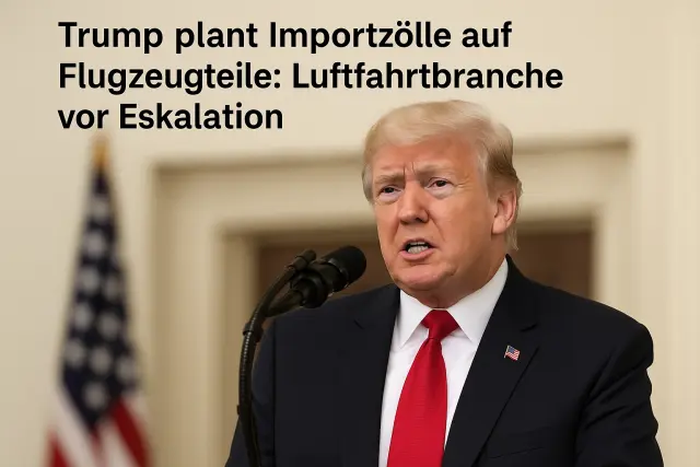 Trump droht mit Zöllen auf Flugzeugteile