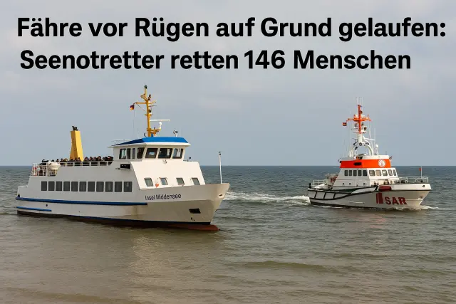 Fähre vor Rügen havariert 146 Menschen gerettet