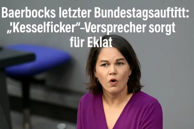 Baerbock verabschiedet sich mit „Kesselficker“-Patzer
