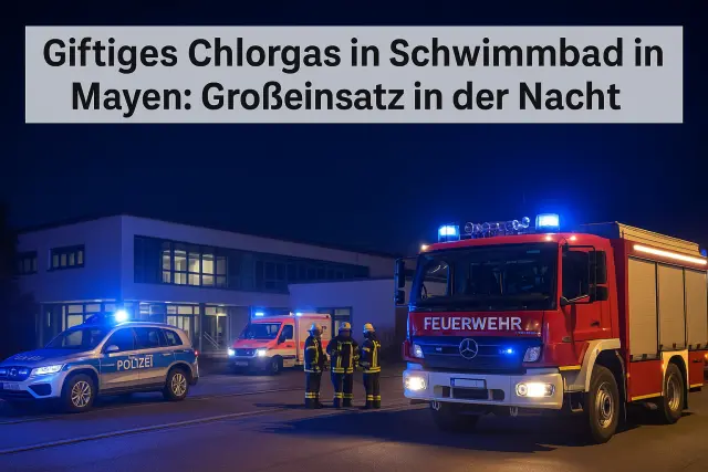 Chlorgas-Alarm in Mayen: Schwimmbad evakuiert