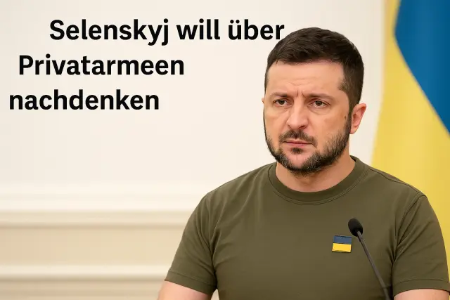 Selenskyj: Ukraine könnte Privatarmeen zulassen
