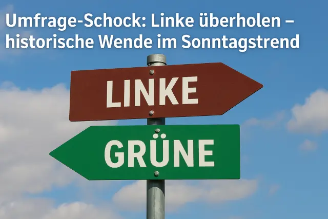 Linke überholen Grüne erstmals seit 2017