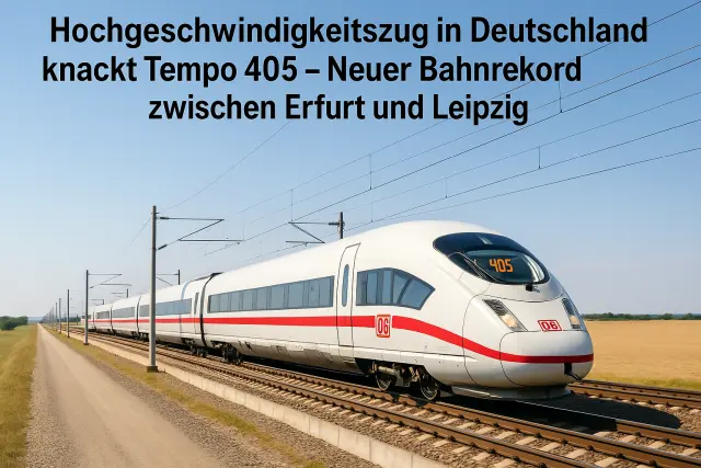 Bahn testet neuen Zug mit Tempo 405