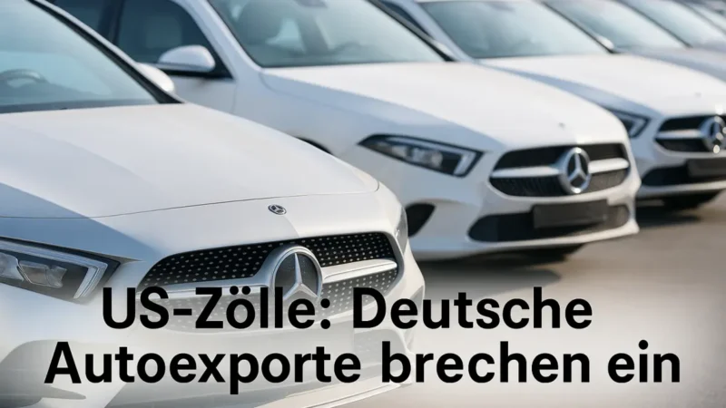 Autoexporte in die USA brechen wegen Zöllen ein