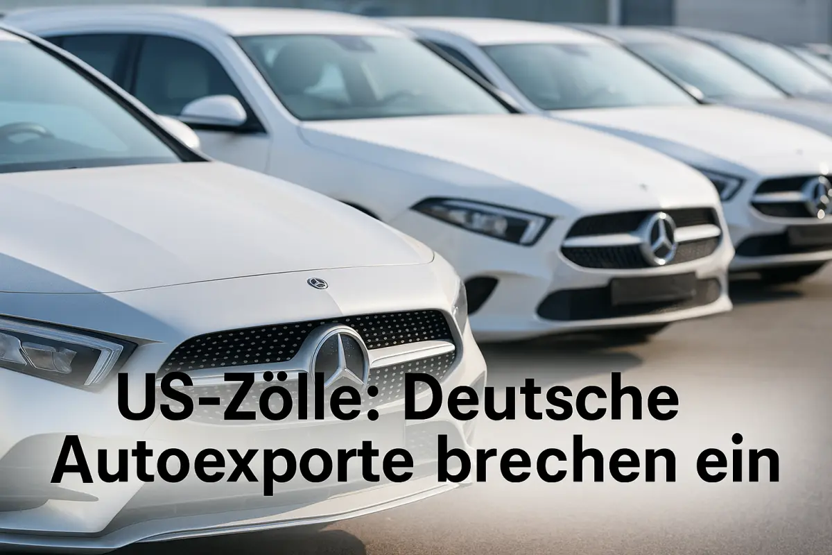 Autoexporte in die USA brechen wegen Zöllen ein