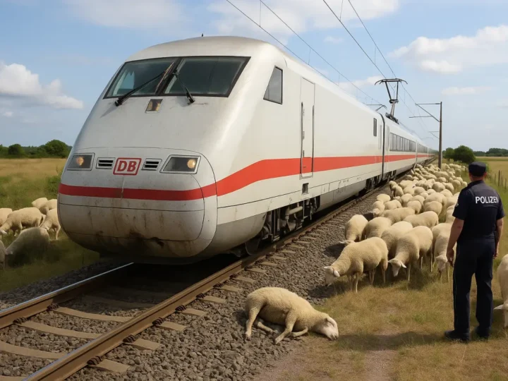 Intercity kracht in Schafe: Stillstand auf Sylt-Strecke