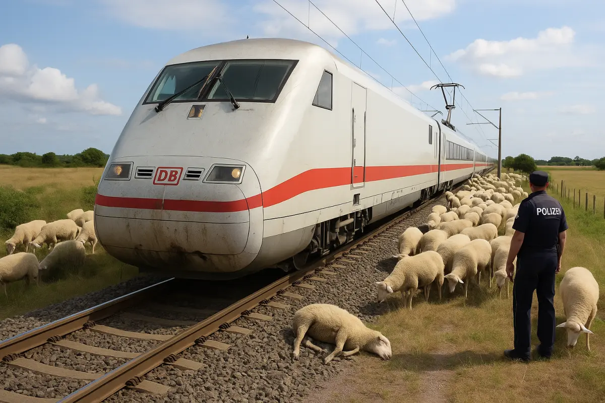 Intercity kracht in Schafe: Stillstand auf Sylt-Strecke