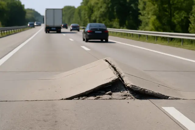 Achtung: Autobahnen platzen bei Hitze auf