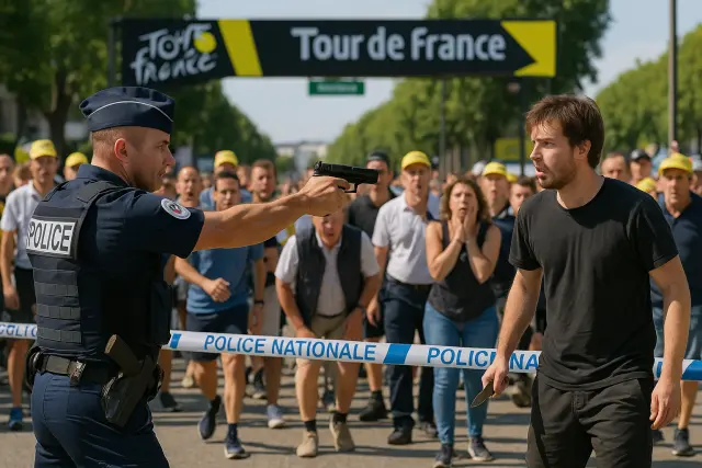 Messerangriff bei Tour de France: Polizei schießt Täter an