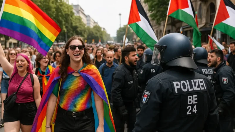 Gewalt und Antisemitismus bei CSD-Demo in Berlin
