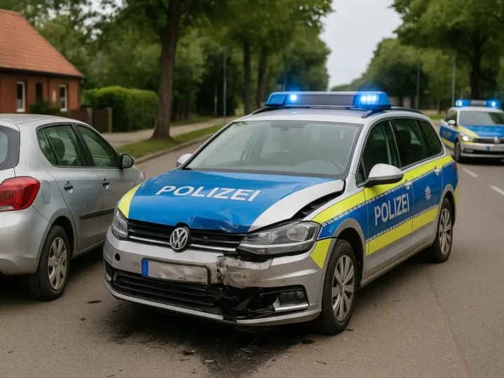 Polizeijagd in Elmenhorst: Mann rammt Streifenwagen