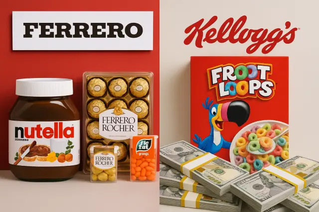 Ferrero will WK Kellogg übernehmen, Mega-Deal geplant