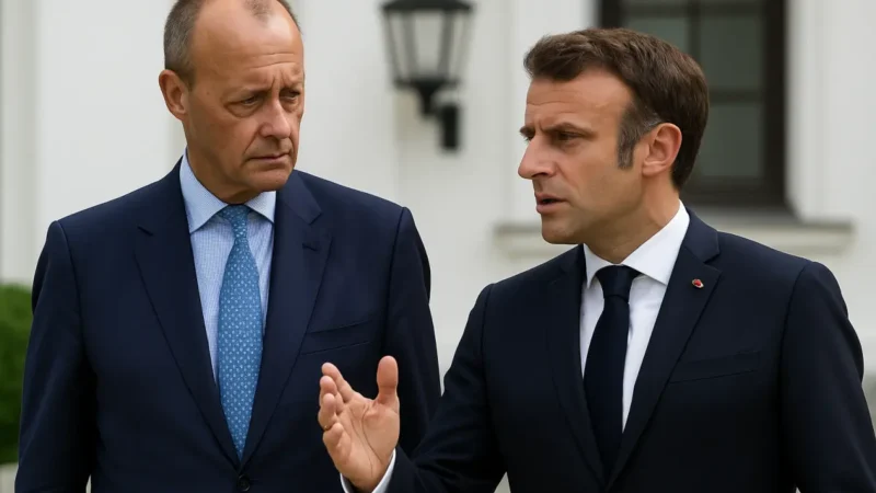 Merz und Macron drohen Trump mit Gegenzöllen