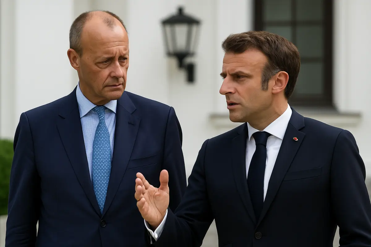 Merz und Macron drohen Trump mit Gegenzöllen