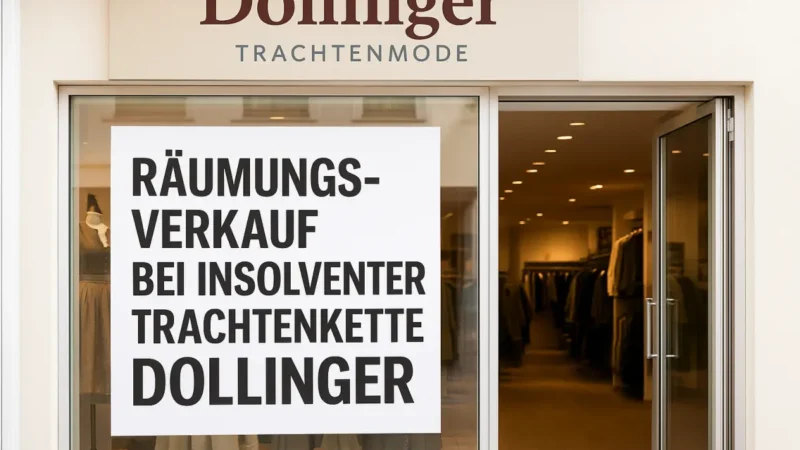 Dollinger: Trachtenkette schließt alle Filialen