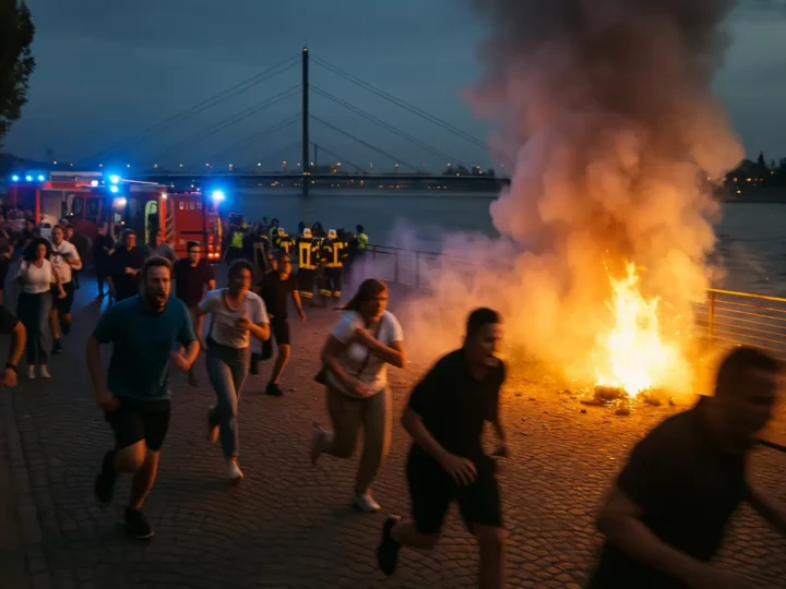 Explosion bei Feuerwerk: 19 Verletzte auf Rheinkirmes