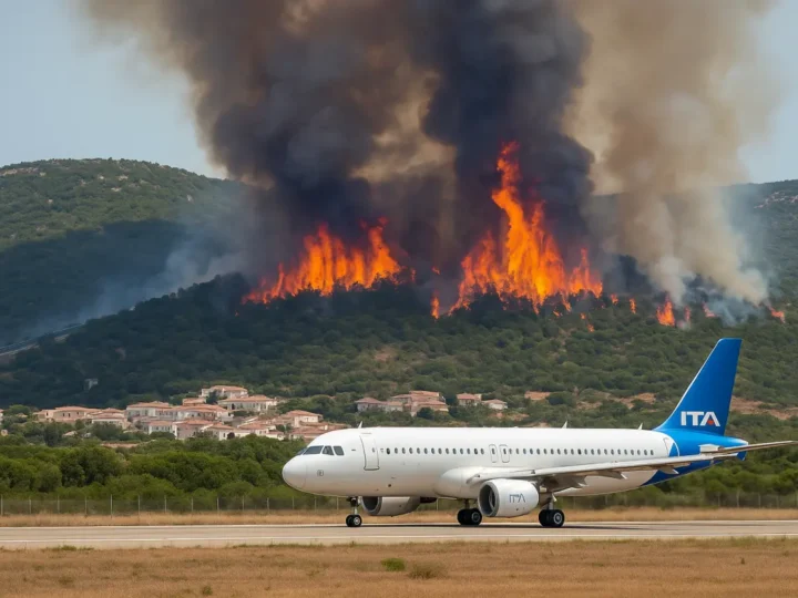 Waldbrand bei Olbia: Flüge umgeleitet, Urlauber betroffen