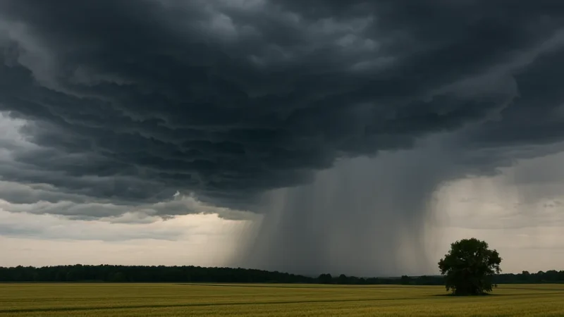 Tiefdruckgebiet bringt Unwetter nach Deutschland