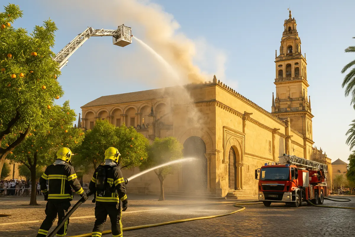 Córdoba: Feuer in Moschee-Kathedrale gebannt