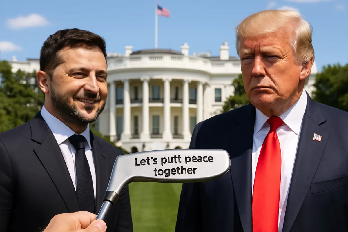 Selenskyj schenkt Trump Golfschläger