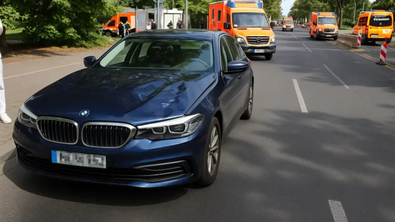 Auto erfasst Kindergruppe in Berlin-Wedding