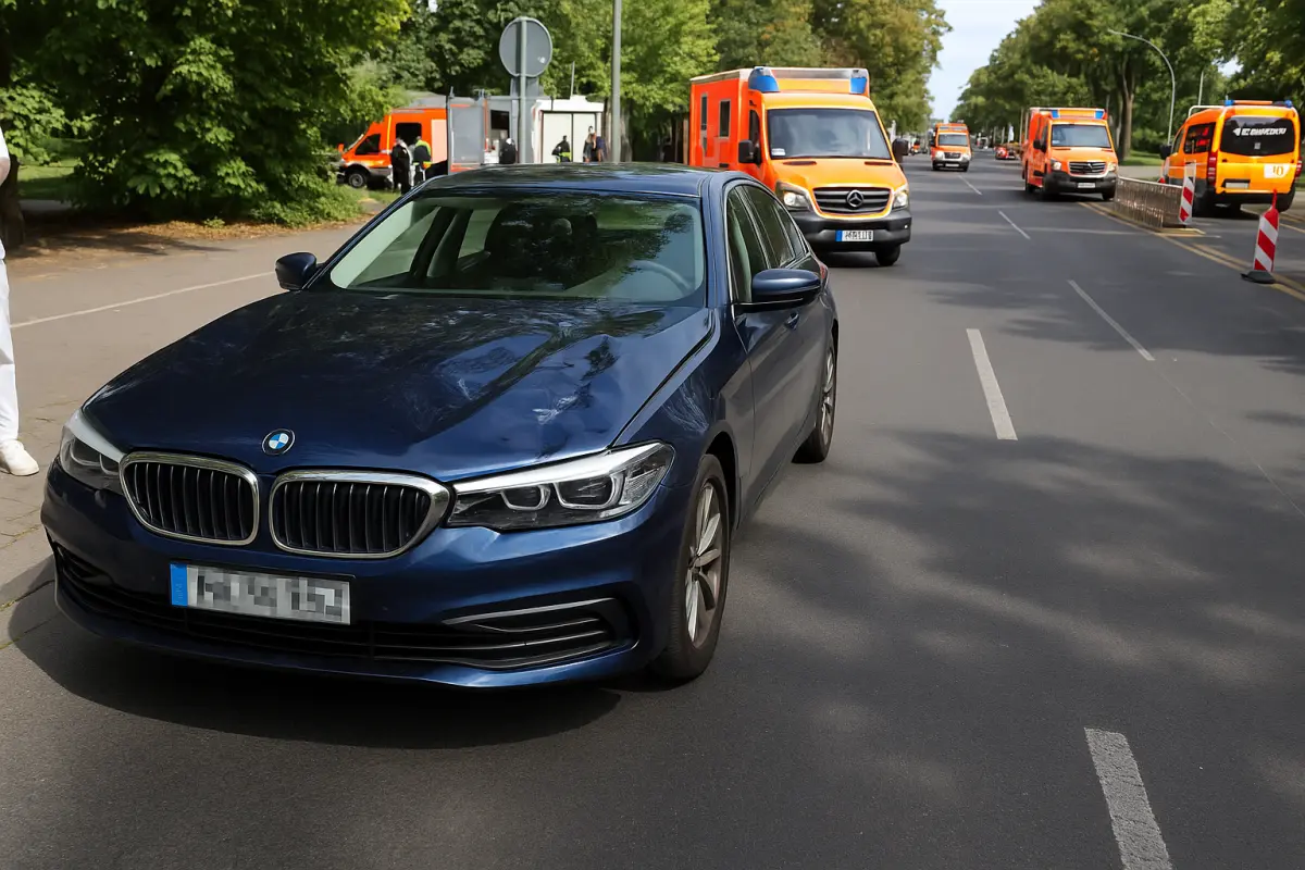 Auto erfasst Kindergruppe in Berlin-Wedding