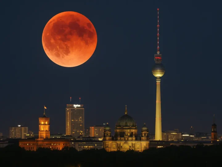 Totale Mondfinsternis begeistert Deutschland