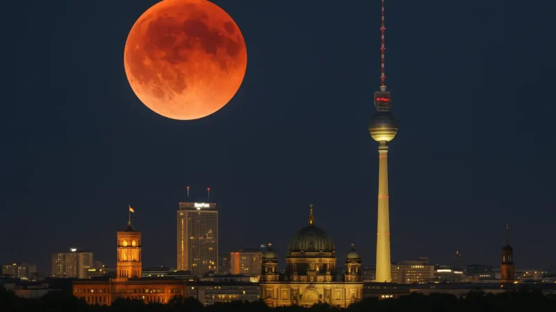 Totale Mondfinsternis begeistert Deutschland