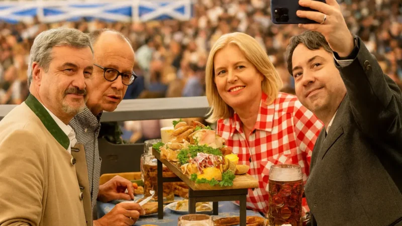 Merz überrascht auf dem Oktoberfest