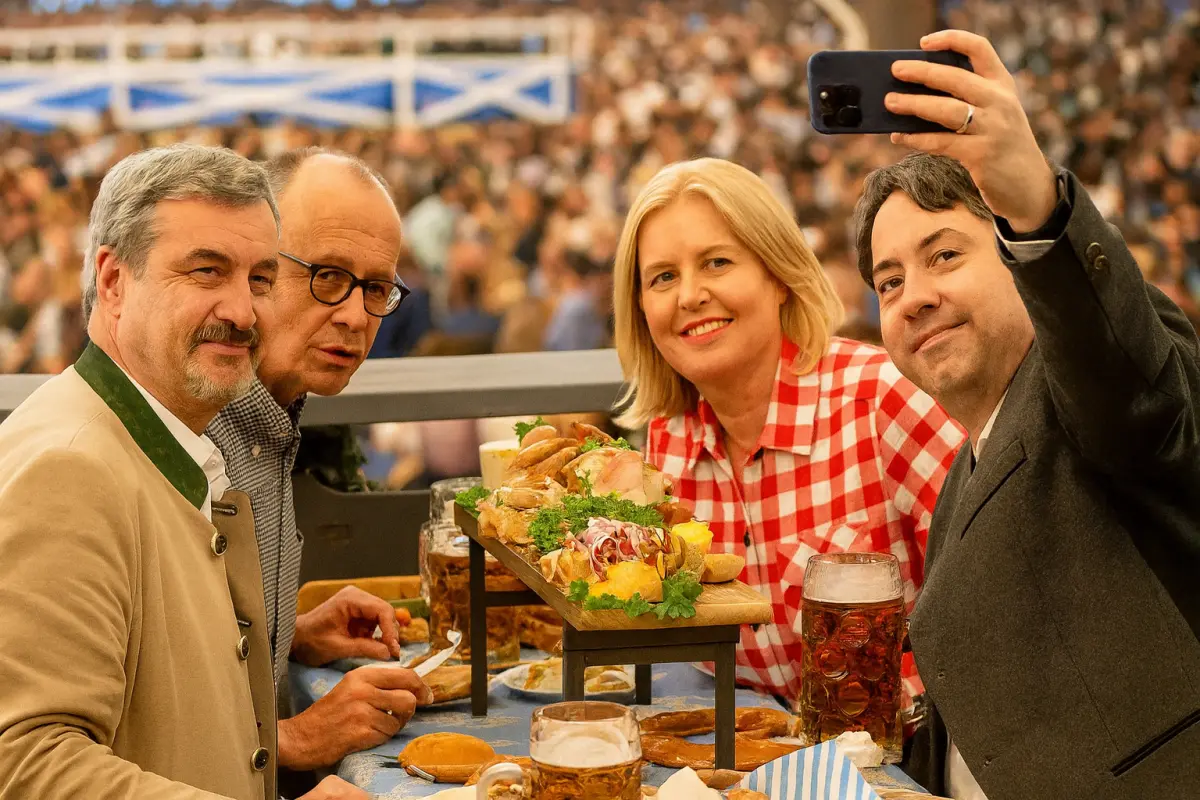 Merz überrascht auf dem Oktoberfest