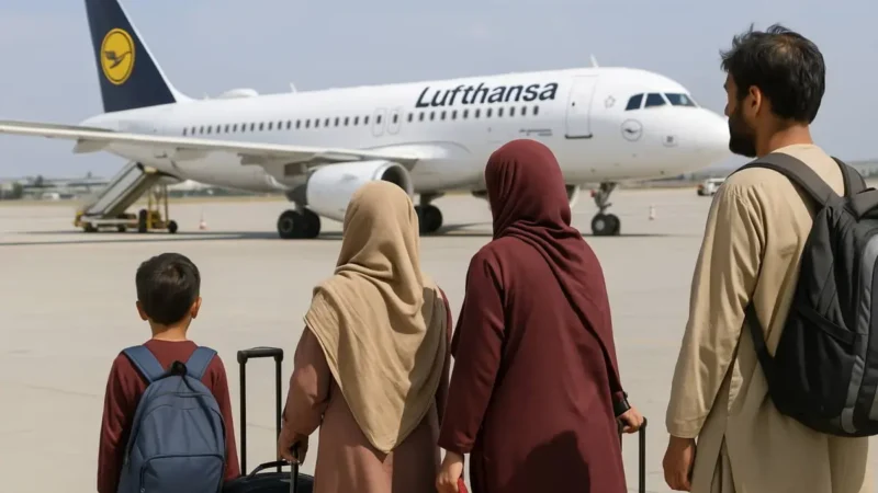 Dritter Flug afghanischer Schutzsuchender landet