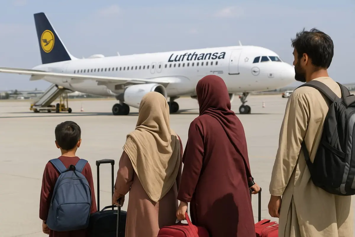 Dritter Flug afghanischer Schutzsuchender landet