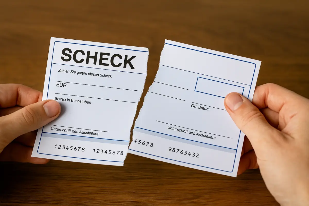 Bundesbank stoppt Schecks, ab 2027 ist Schluss