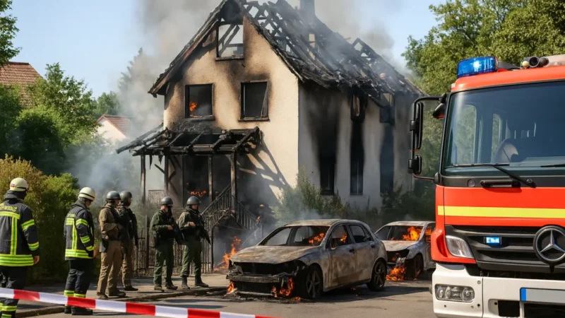 Sprengfallen nach Brand in München
