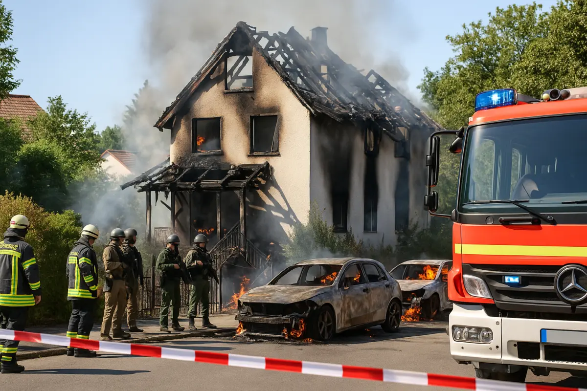 Sprengfallen nach Brand in München