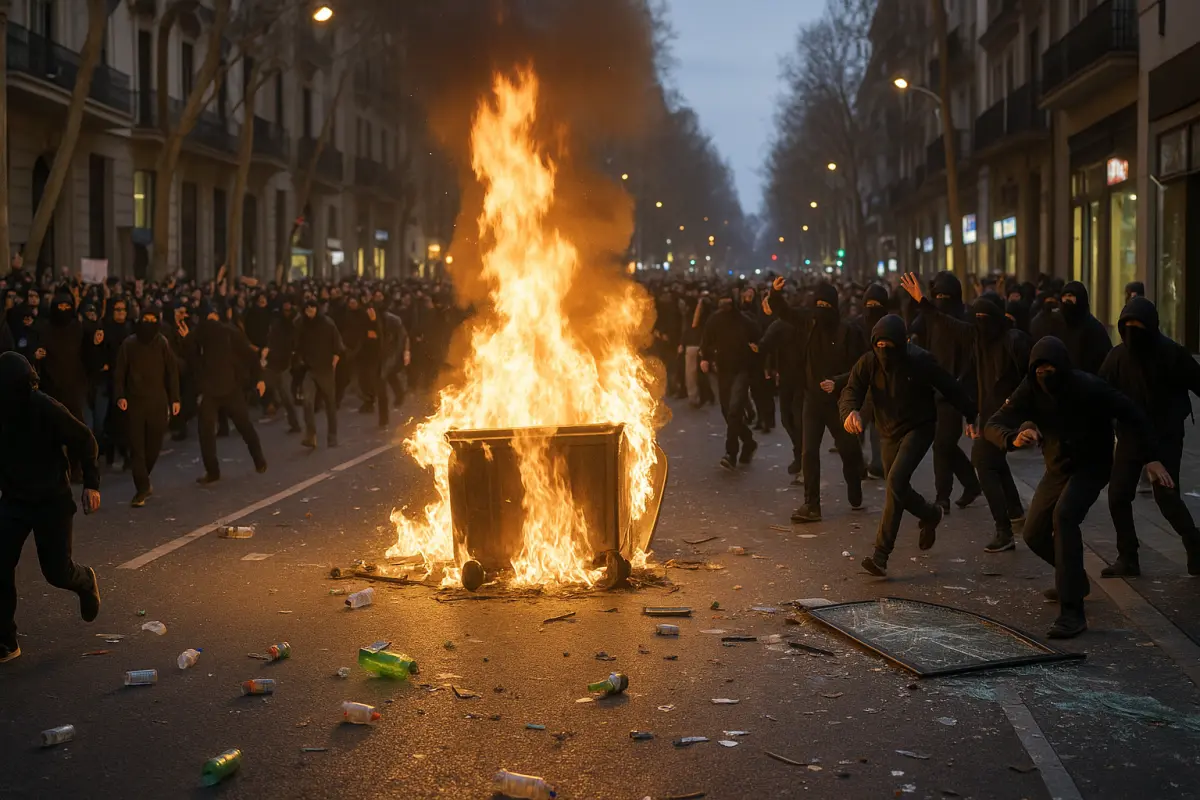 Streik & Brandanschläge in Spanien gegen Israel