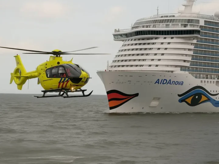 Notfall auf „Aida Nova“ Hubschrauber landet