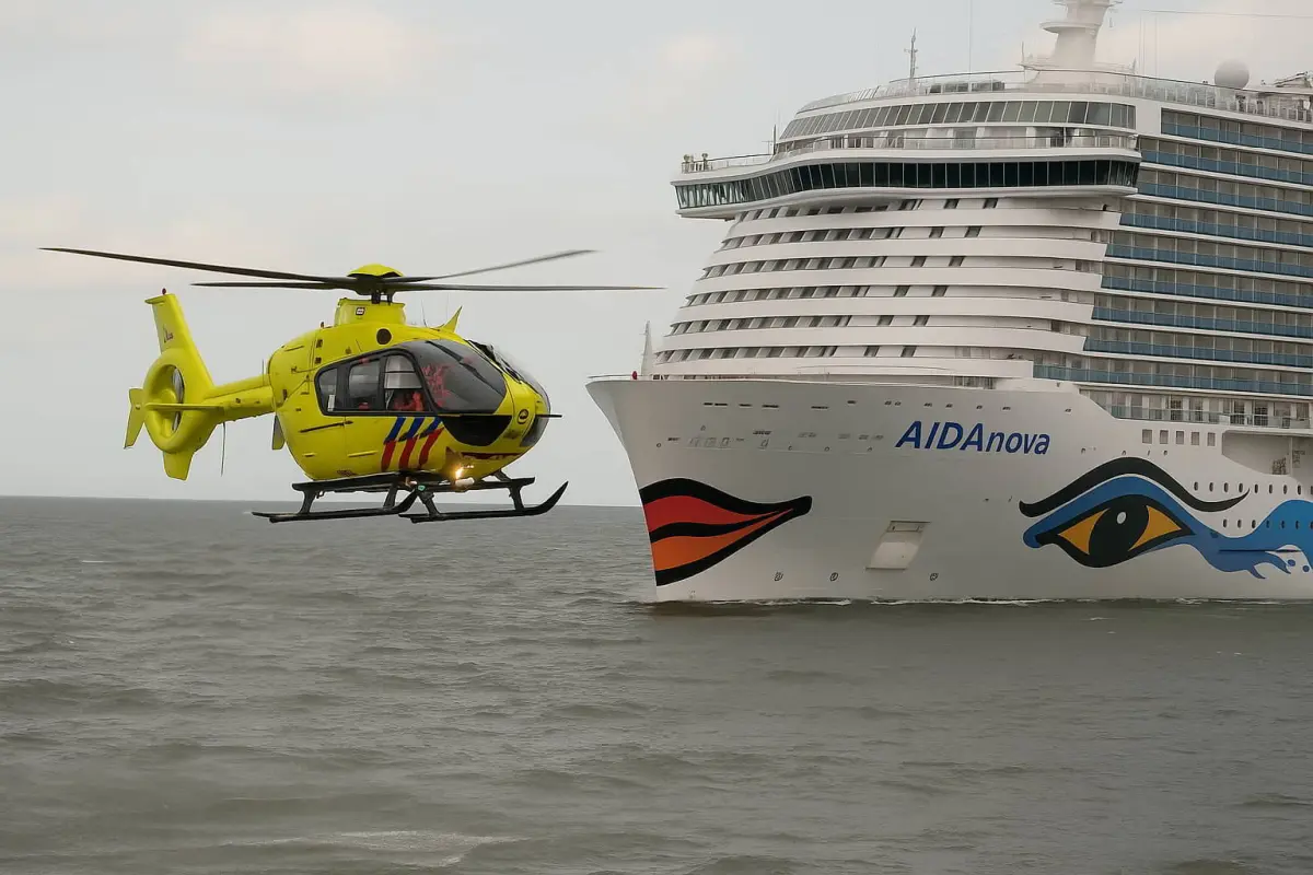 Notfall auf „Aida Nova“ Hubschrauber landet