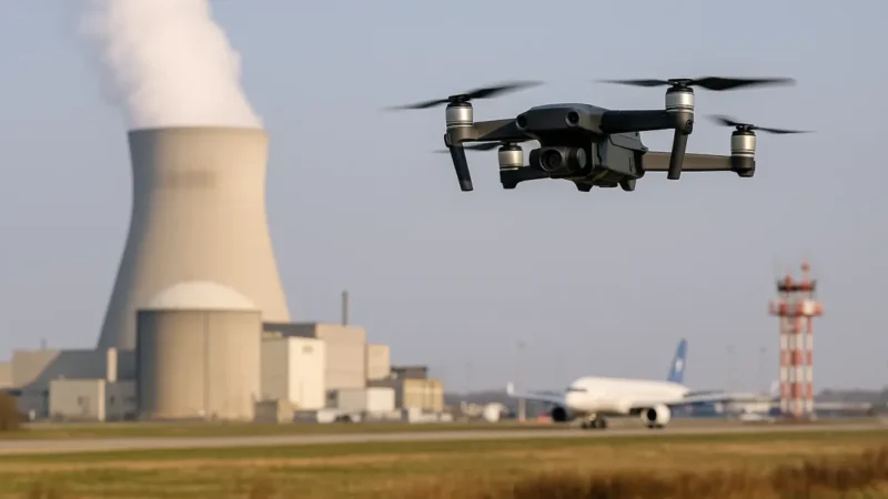 Drohnenalarm über Kraftwerk in Belgien