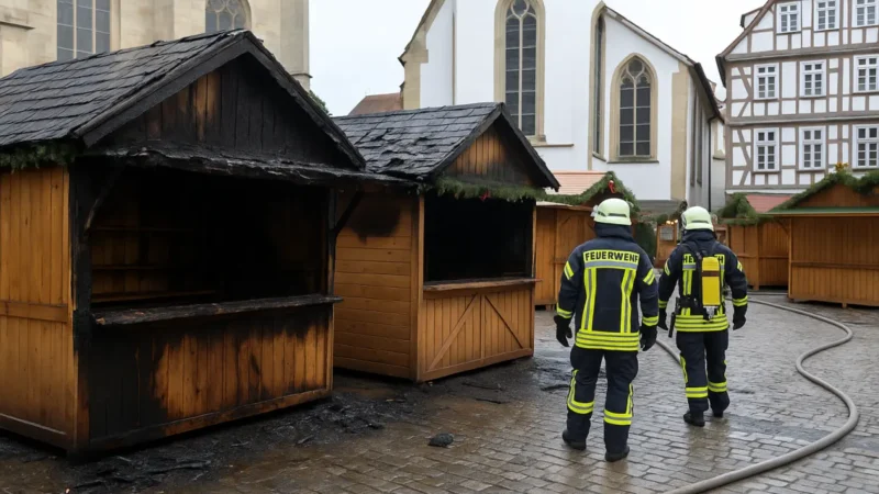 Schorndorf: Feuerattacke auf Christkindlmarkt